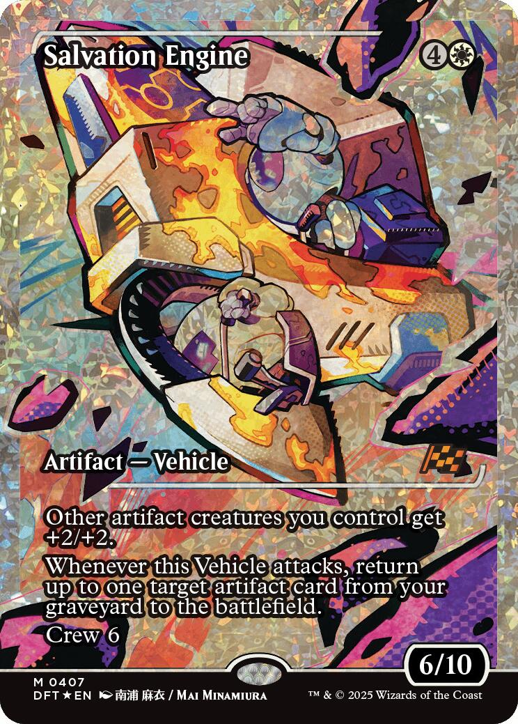 Salvation Engine (Showcase Fracture Foil) (Japanese) [Aetherdrift] | Gate City Games LLC