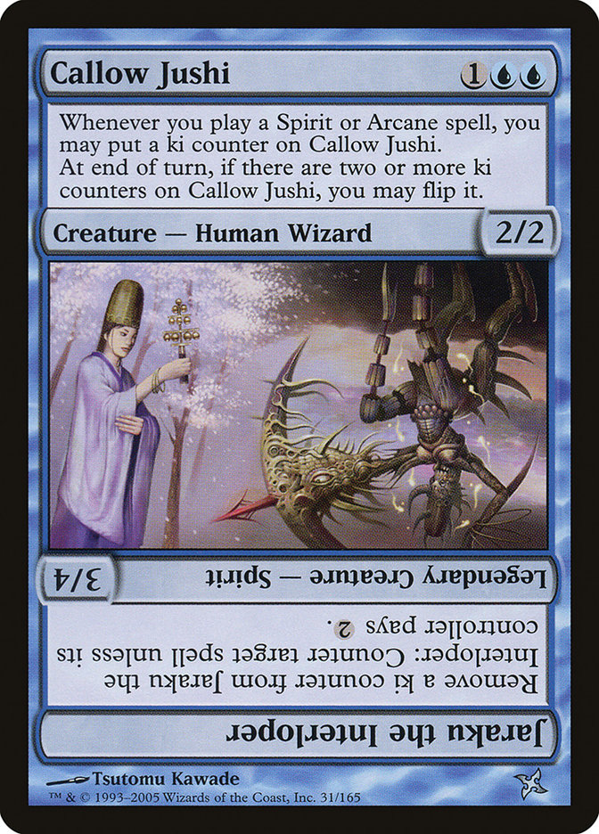 Callow Jushi // Jaraku the Interloper [Betrayers of Kamigawa] | Gate City Games LLC