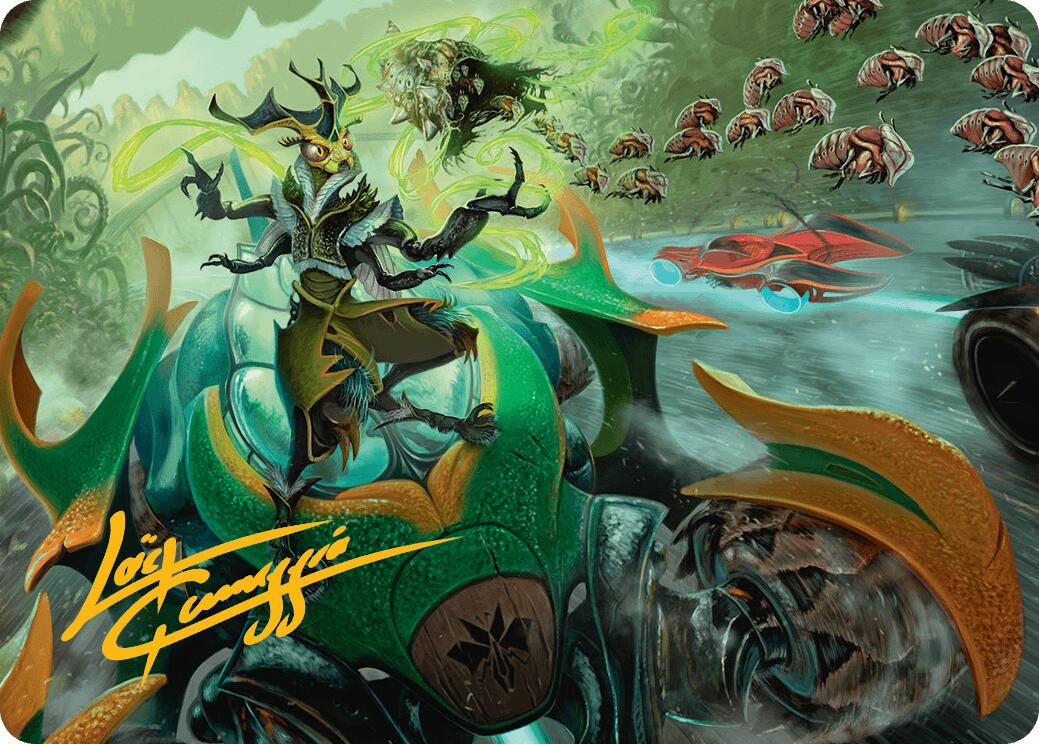 Aatchik, Emerald Radian Art Card (15/54) (Gold-Stamped Signature) [Aetherdrift Art Series] | Gate City Games LLC