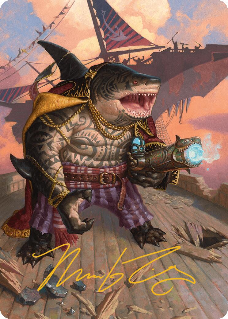 Captain Howler, Sea Scourge Art Card (4/54) (Gold-Stamped Signature) [Aetherdrift Art Series] | Gate City Games LLC