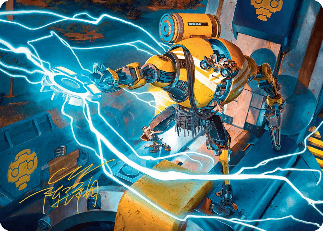 Mendicant Core, Guidelight Art Card (12/54) (Gold-Stamped Signature) [Aetherdrift Art Series] | Gate City Games LLC