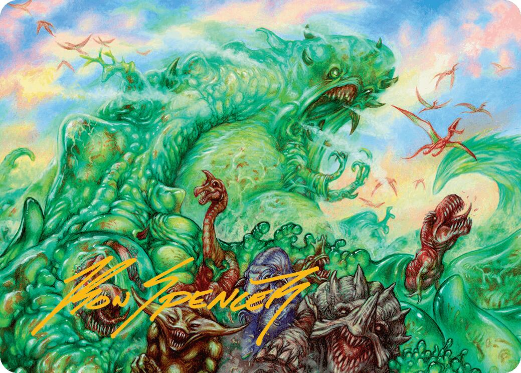 Mimeoplasm, Revered One Art Card (Gold-Stamped Signature) [Aetherdrift Art Series] | Gate City Games LLC