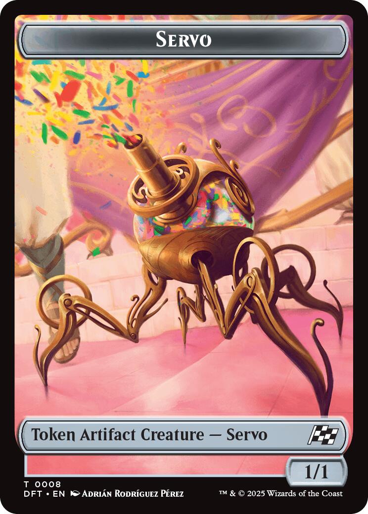 Servo // Thopter (0009) Double-Sided Token [Aetherdrift Tokens] | Gate City Games LLC