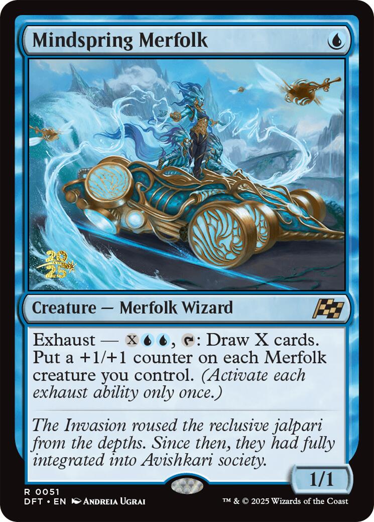 Mindspring Merfolk [Aetherdrift Prerelease Promos] | Gate City Games LLC