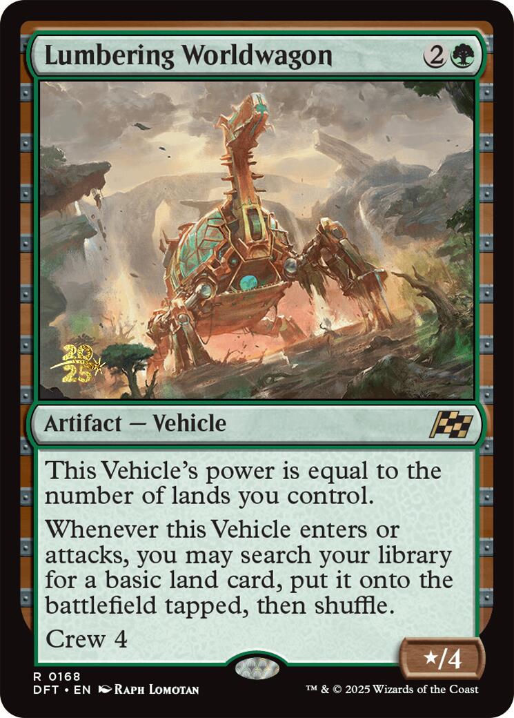 Lumbering Worldwagon [Aetherdrift Prerelease Promos] | Gate City Games LLC