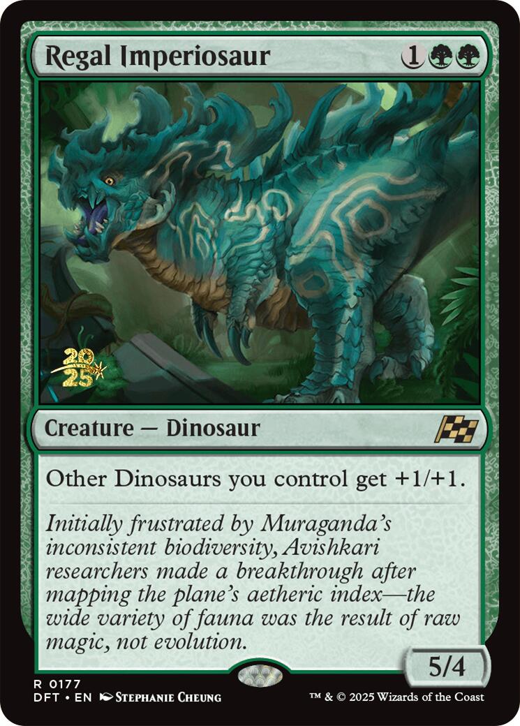 Regal Imperiosaur [Aetherdrift Prerelease Promos] | Gate City Games LLC