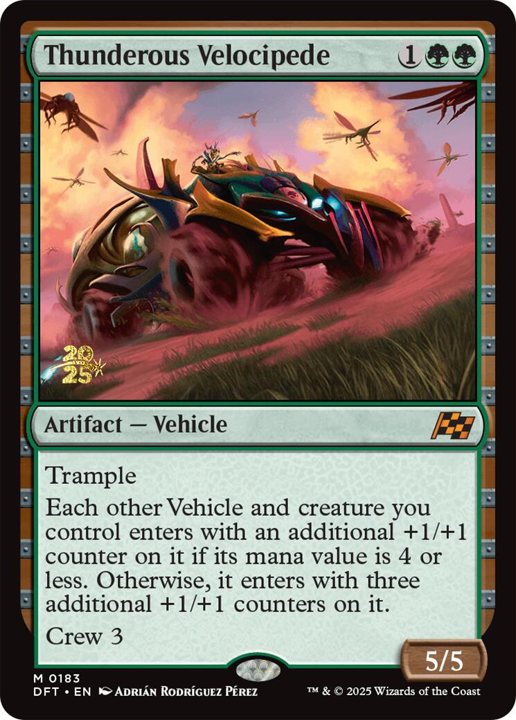 Thunderous Velocipede [Aetherdrift Prerelease Promos] | Gate City Games LLC