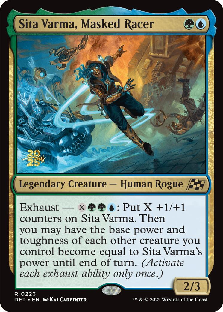 Sita Varma, Masked Racer [Aetherdrift Prerelease Promos] | Gate City Games LLC