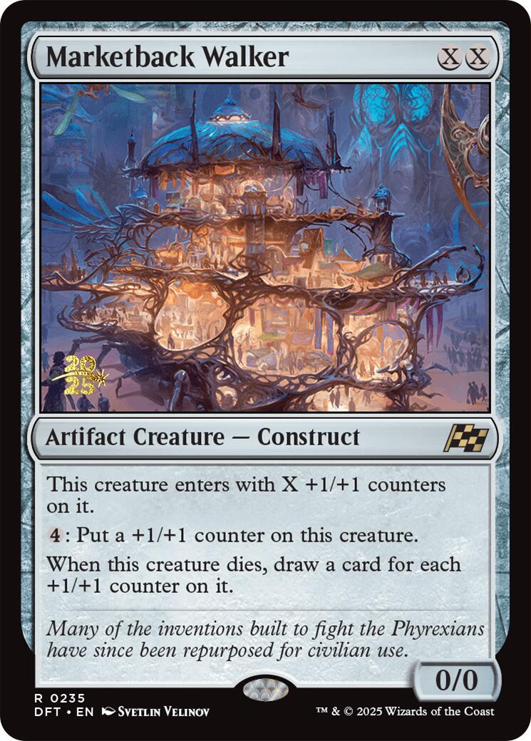 Marketback Walker [Aetherdrift Prerelease Promos] | Gate City Games LLC