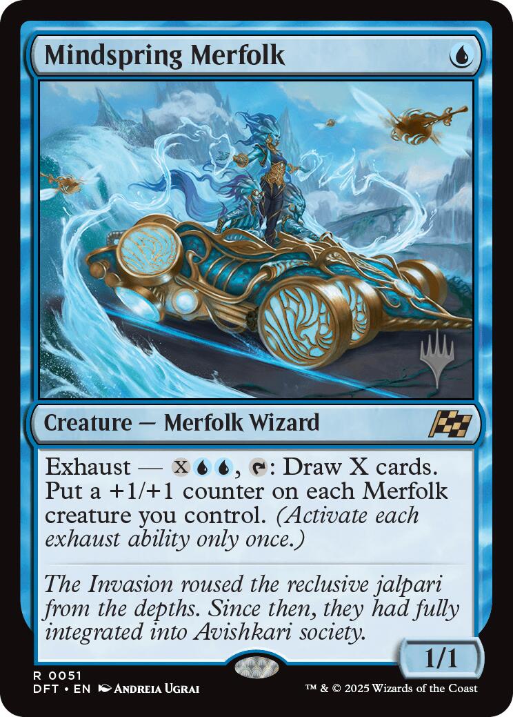 Mindspring Merfolk [Aetherdrift Promos] | Gate City Games LLC