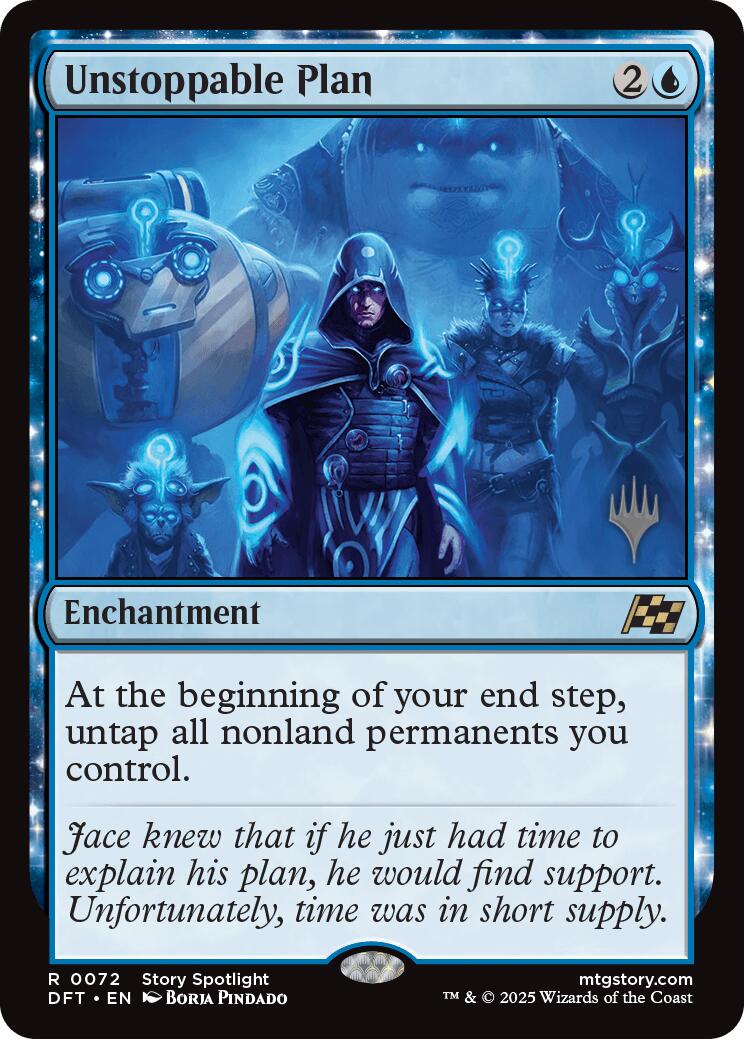 Unstoppable Plan (Promo Pack) [Aetherdrift Promos] | Gate City Games LLC