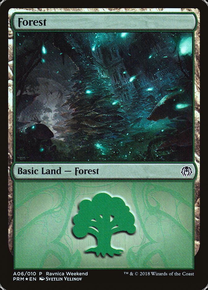 Forest (A06) [Ravnica Allegiance Ravnica Weekend] | Gate City Games LLC