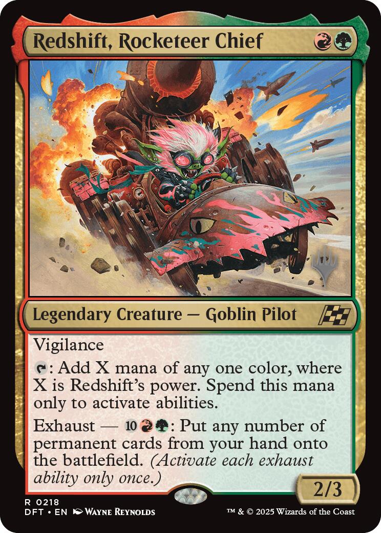 Redshift, Rocketeer Chief [Aetherdrift Promos] | Gate City Games LLC