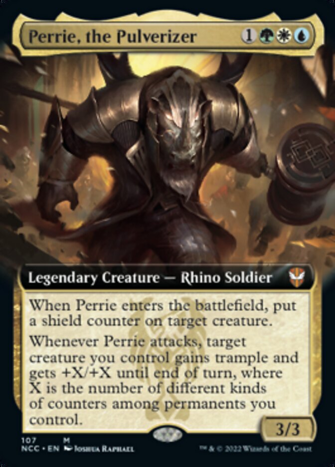 Perrie, the Pulverizer (Extended Art) [Streets of New Capenna Commander] | Gate City Games LLC
