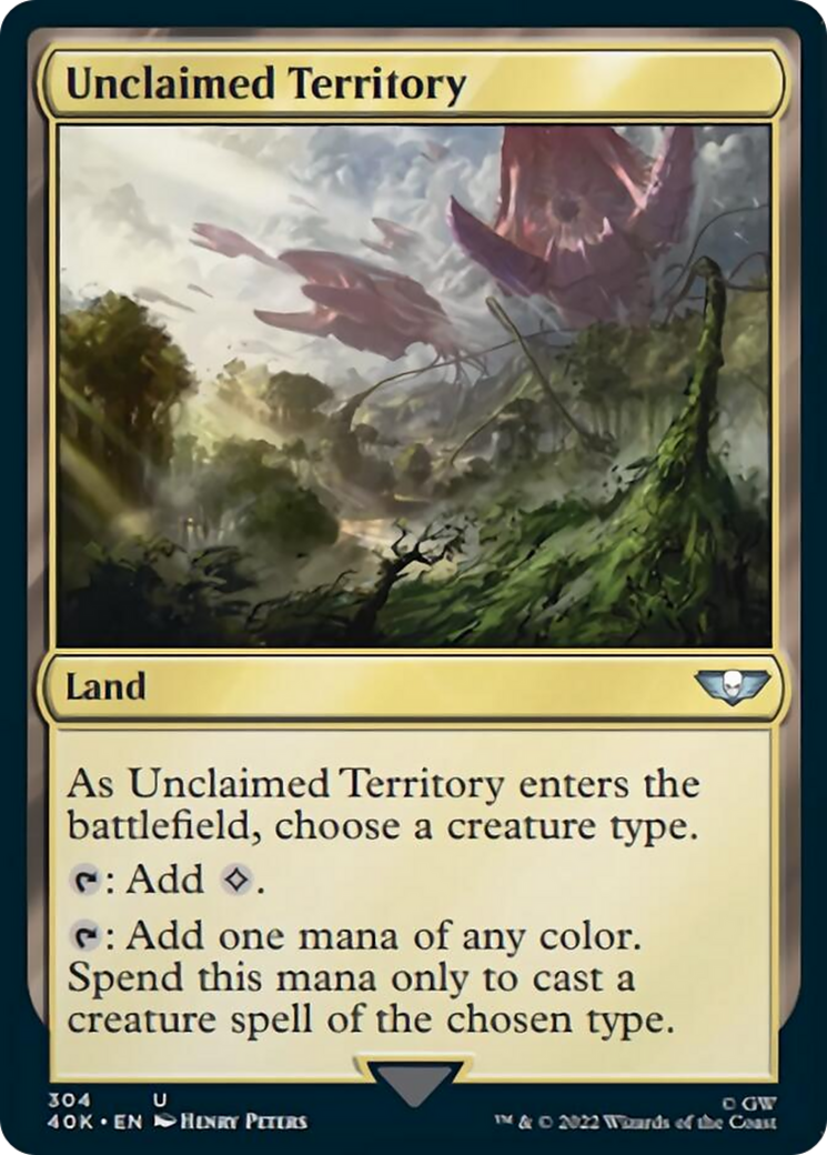 Unclaimed Territory (Surge Foil) [Warhammer 40,000] | Gate City Games LLC