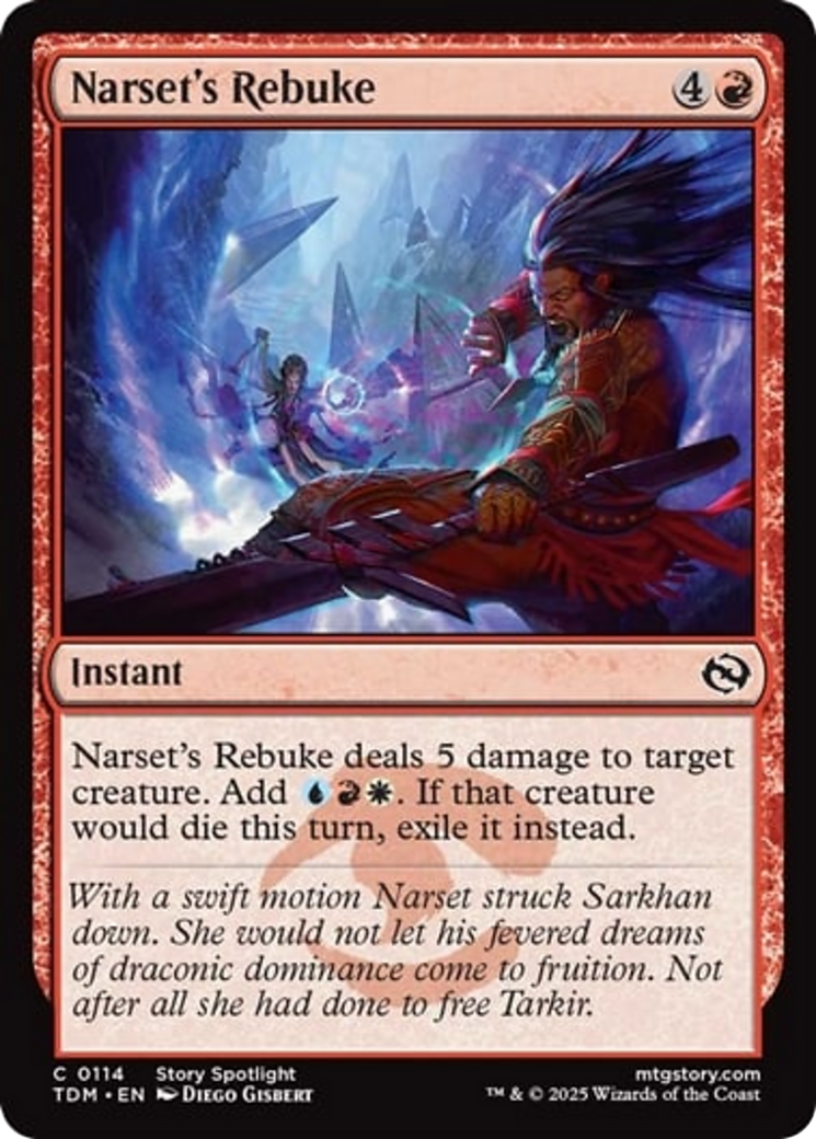Narset's Rebuke [Tarkir: Dragonstorm] | Gate City Games LLC