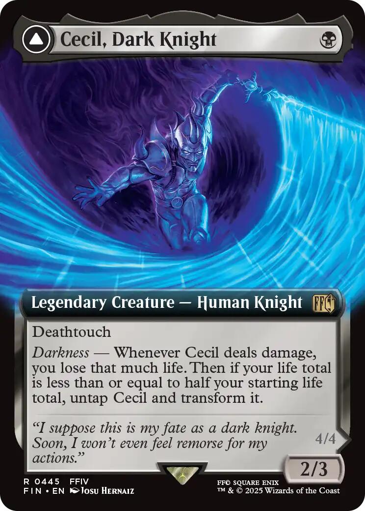 Cecil, Dark Knight // Cecil, Redeemed Paladin (Extended Art) [FINAL FANTASY] | Gate City Games LLC