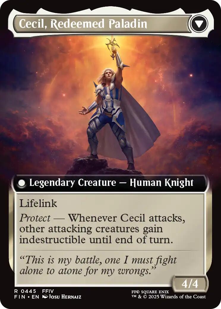 Cecil, Dark Knight // Cecil, Redeemed Paladin (Extended Art) [FINAL FANTASY] | Gate City Games LLC