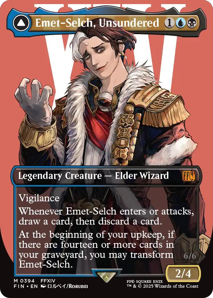 Emet-Selch, Unsundered // Hades, Sorcerer of Eld (Borderless) [FINAL FANTASY] | Gate City Games LLC