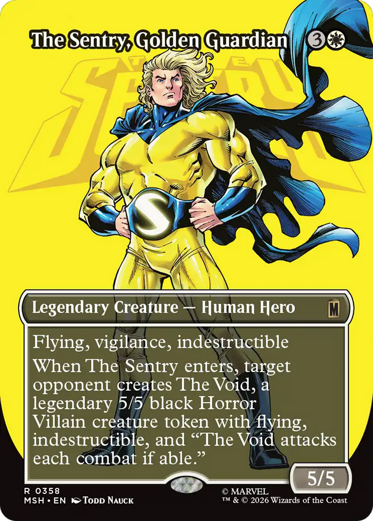 The Sentry, Golden Guardian (Borderless) [Marvel Super Heroes] | Gate City Games LLC