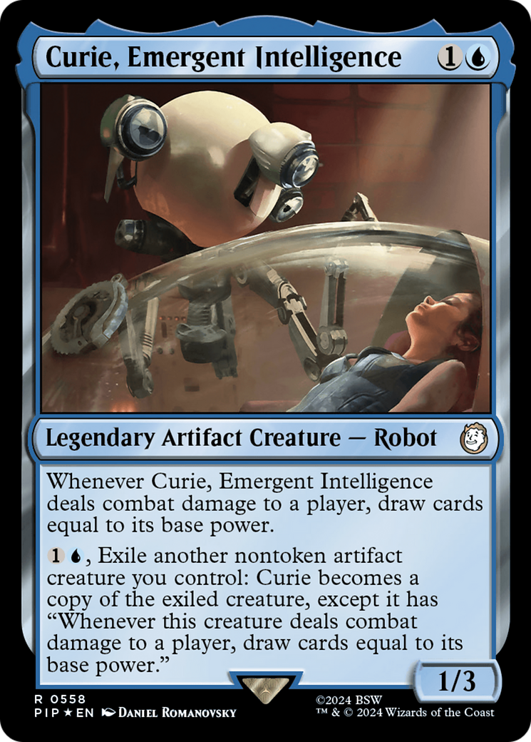 Curie, Emergent Intelligence (Surge Foil) [Fallout] | Gate City Games LLC