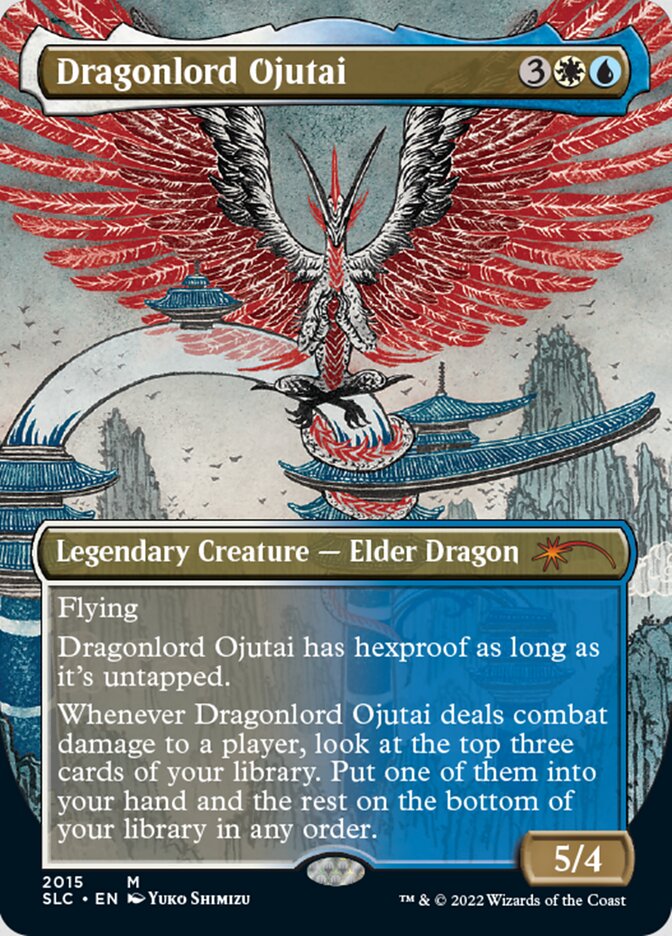 Dragonlord Ojutai (Borderless) [Secret Lair Countdown Kit] | Gate City Games LLC