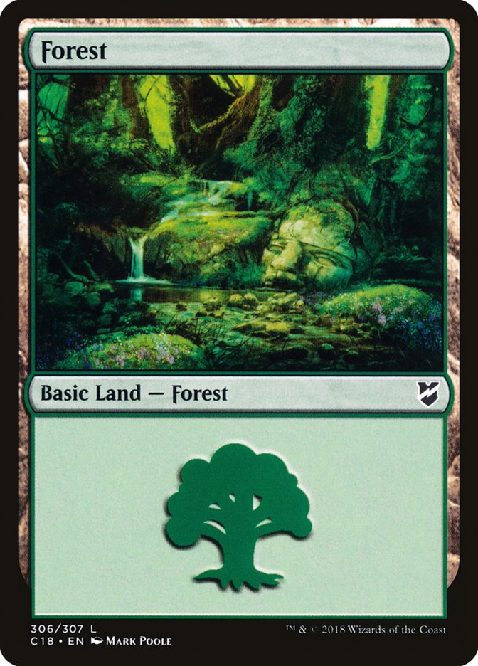 Forest (306) [Commander 2018] | Gate City Games LLC