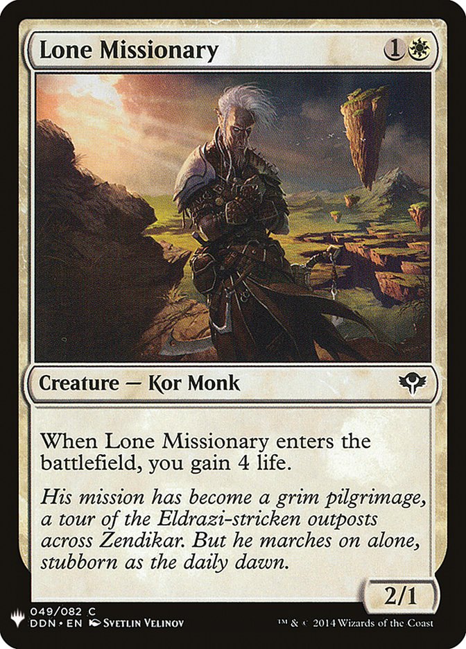 Lone Missionary [Mystery Booster] | Gate City Games LLC