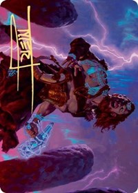 Toralf, God of Fury Art Card (Gold-Stamped Signature) [Kaldheim Art Series] | Gate City Games LLC