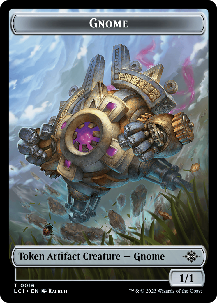 Gnome // Gnome Soldier Double-Sided Token [The Lost Caverns of Ixalan Tokens] | Gate City Games LLC