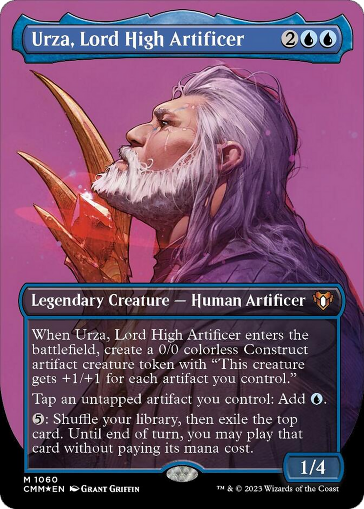 Urza, Lord High Artificer (Borderless Textured Foil Frame Break) [Commander Masters] | Gate City Games LLC