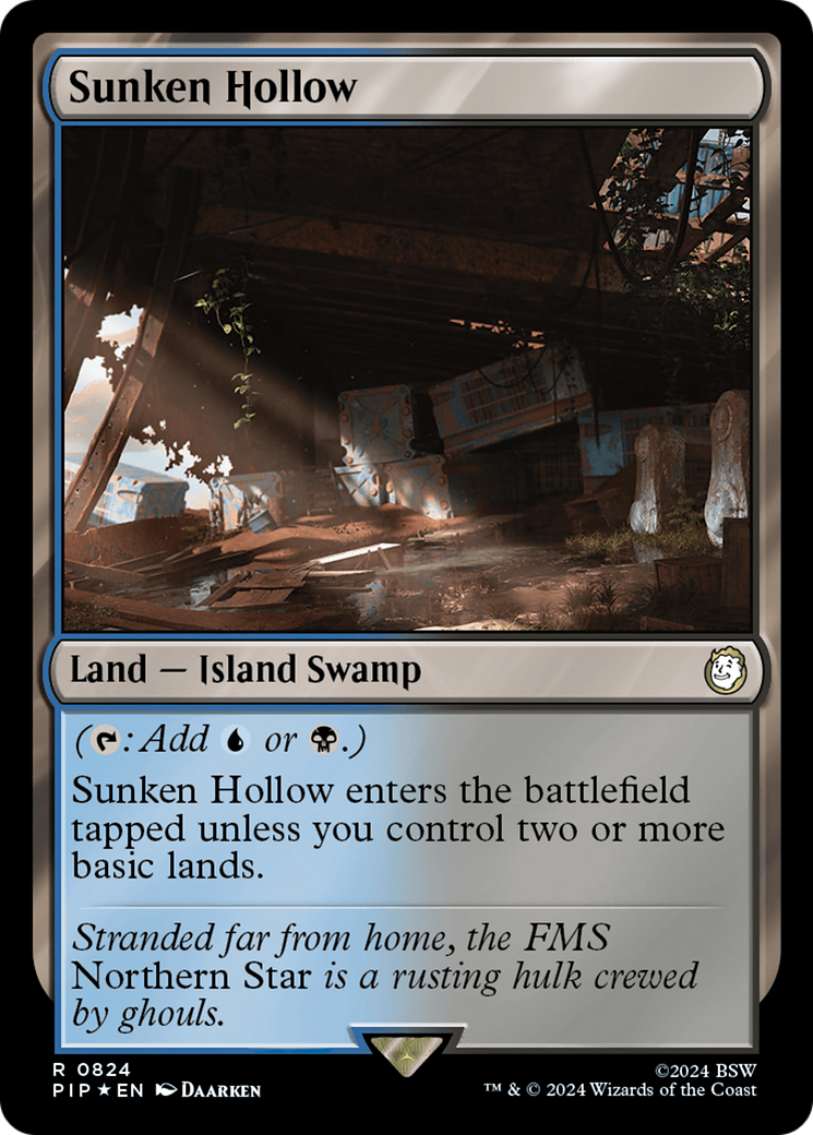 Sunken Hollow (Surge Foil) [Fallout] | Gate City Games LLC