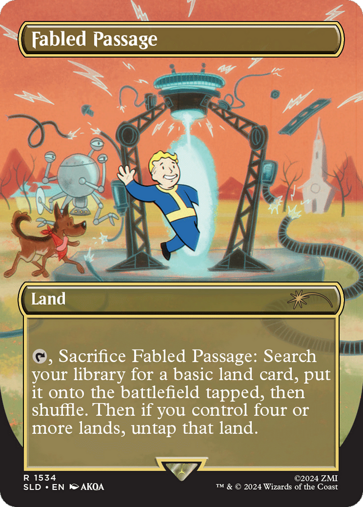 Fabled Passage (1534) (Rainbow Foil) [Secret Lair Drop Series] | Gate City Games LLC