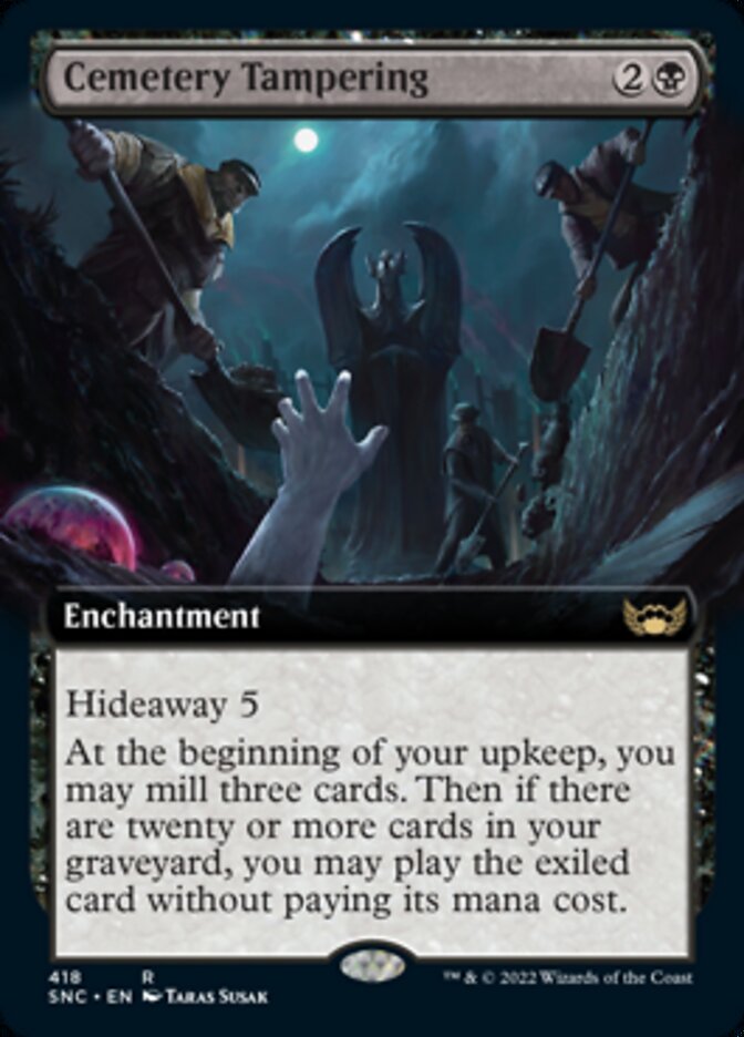 Cemetery Tampering (Extended Art) [Streets of New Capenna] | Gate City Games LLC