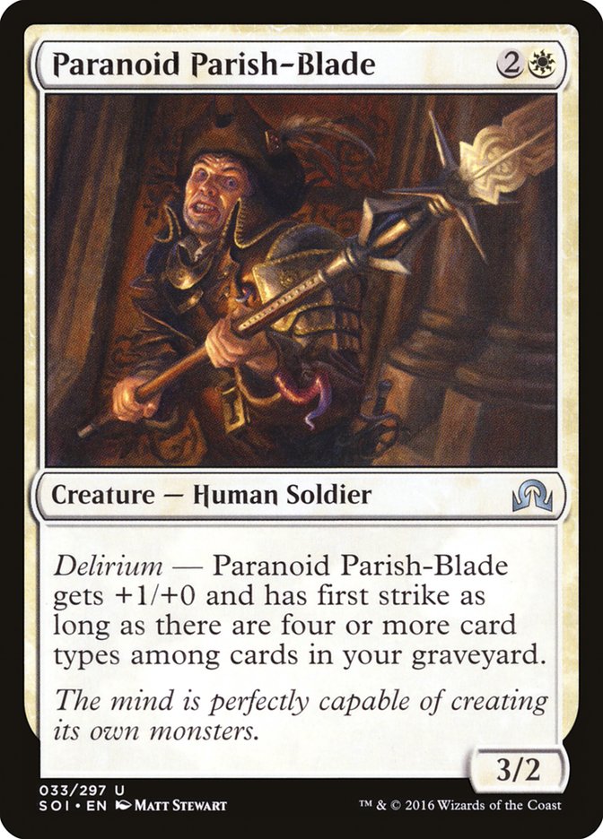 Paranoid Parish-Blade [Shadows over Innistrad] | Gate City Games LLC