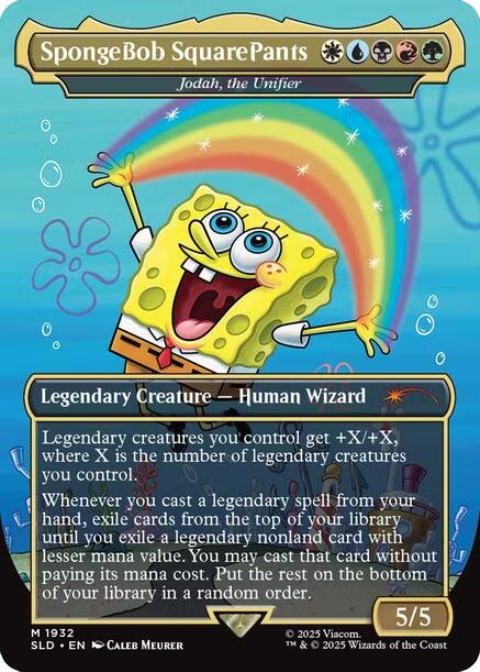 SpongeBob SquarePants - Jodah, the Unifier [Secret Lair Drop Series] | Gate City Games LLC