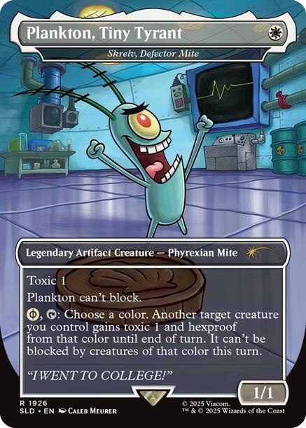 Plankton, Tiny Tyrant - Skrelv, Defector Mite [Secret Lair Drop Series] | Gate City Games LLC