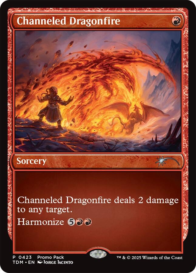 Channeled Dragonfire [Tarkir: Dragonstorm Promos] | Gate City Games LLC