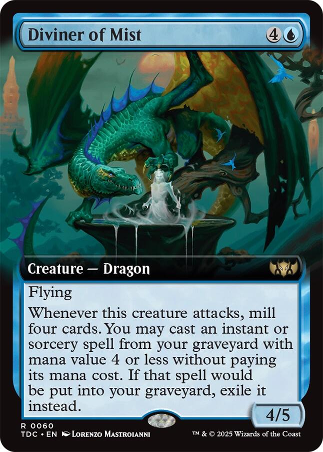 Diviner of Mist (Extended Art) [Tarkir: Dragonstorm Commander] | Gate City Games LLC