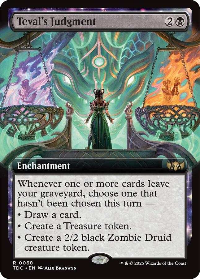 Teval's Judgment (Extended Art) [Tarkir: Dragonstorm Commander] | Gate City Games LLC