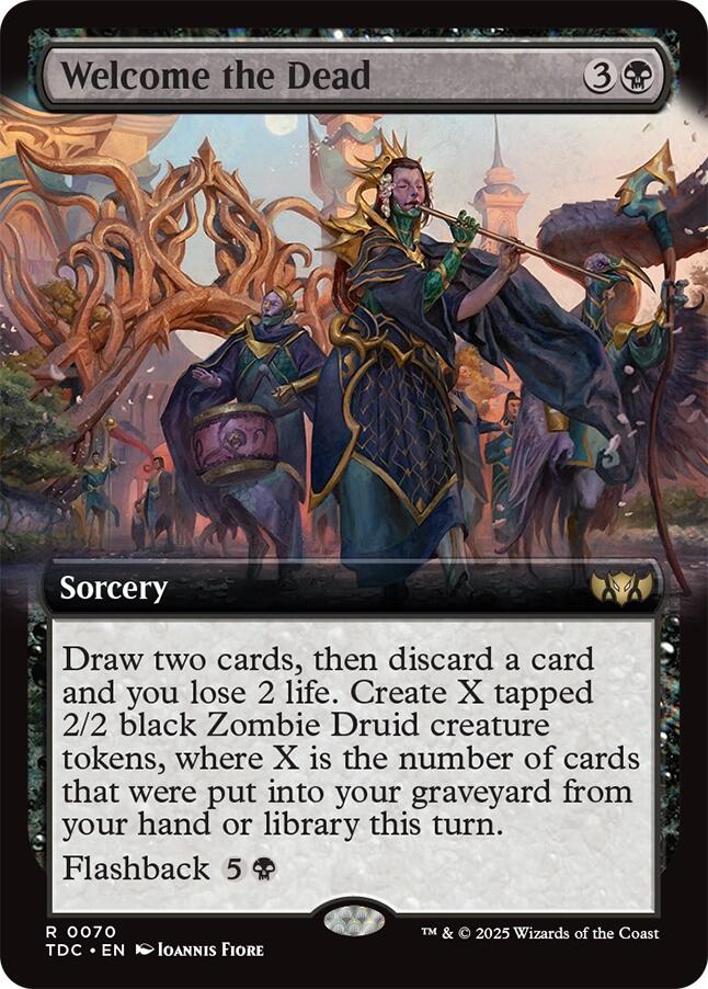 Welcome the Dead (Extended Art) [Tarkir: Dragonstorm Commander] | Gate City Games LLC