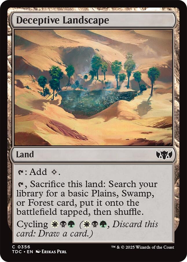 Deceptive Landscape [Tarkir: Dragonstorm Commander] | Gate City Games LLC