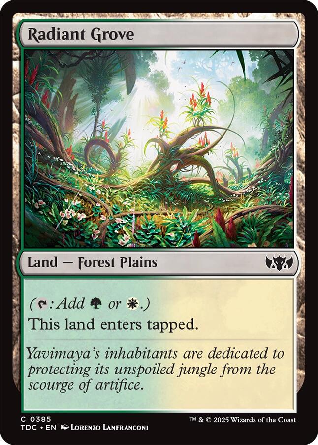 Radiant Grove [Tarkir: Dragonstorm Commander] | Gate City Games LLC
