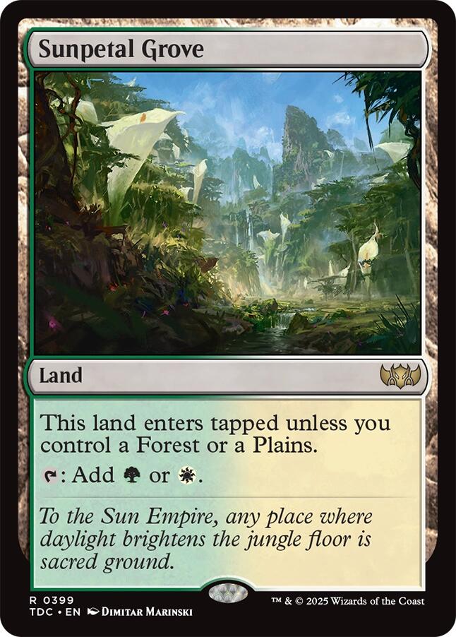 Sunpetal Grove [Tarkir: Dragonstorm Commander] | Gate City Games LLC
