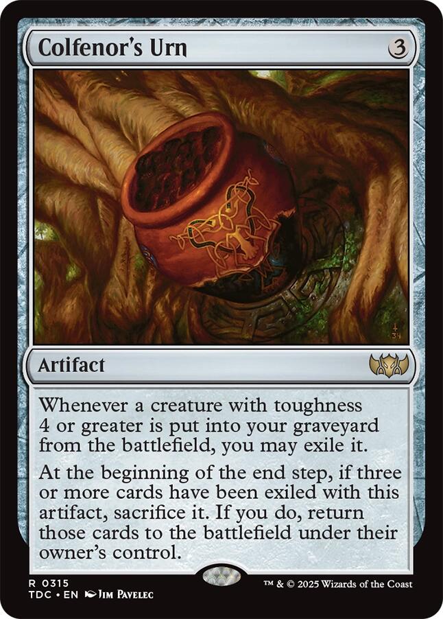 Colfenor's Urn [Tarkir: Dragonstorm Commander] | Gate City Games LLC