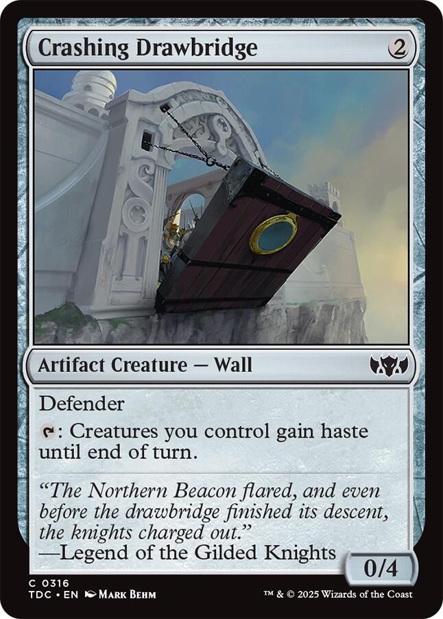 Crashing Drawbridge [Tarkir: Dragonstorm Commander] | Gate City Games LLC