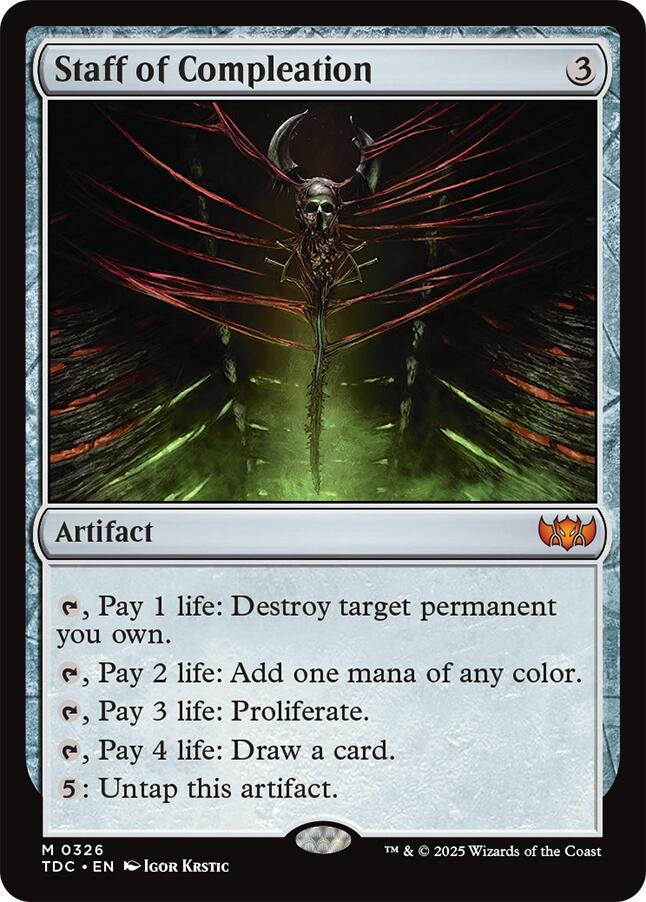 Staff of Compleation [Tarkir: Dragonstorm Commander] | Gate City Games LLC