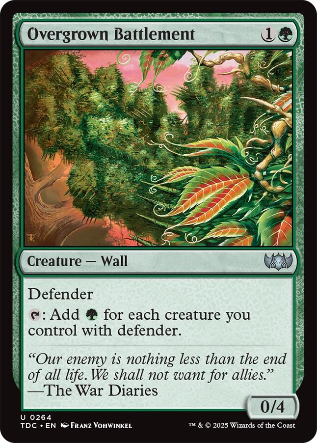 Overgrown Battlement [Tarkir: Dragonstorm Commander] | Gate City Games LLC