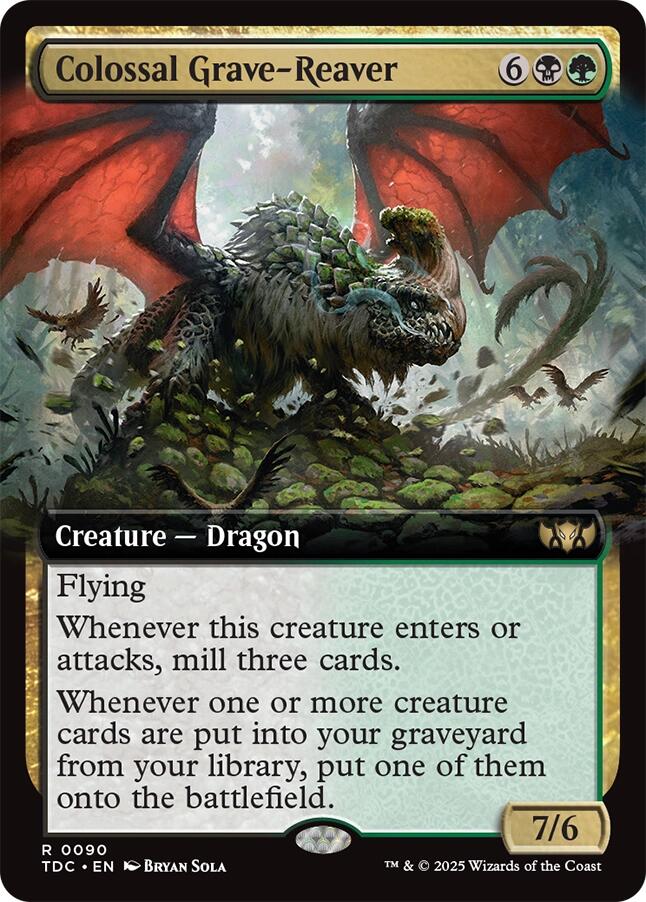 Colossal Grave-Reaver (Extended Art) [Tarkir: Dragonstorm Commander] | Gate City Games LLC