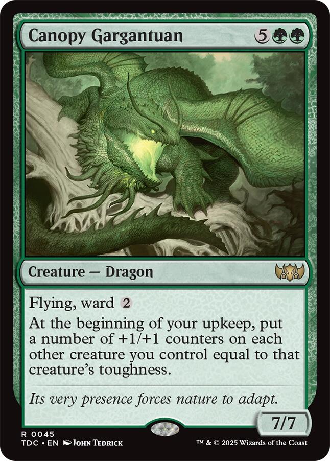 Canopy Gargantuan [Tarkir: Dragonstorm Commander] | Gate City Games LLC